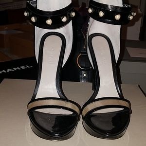 Jason Wu - Nadja nude/black heels size 37.5/US 7.5